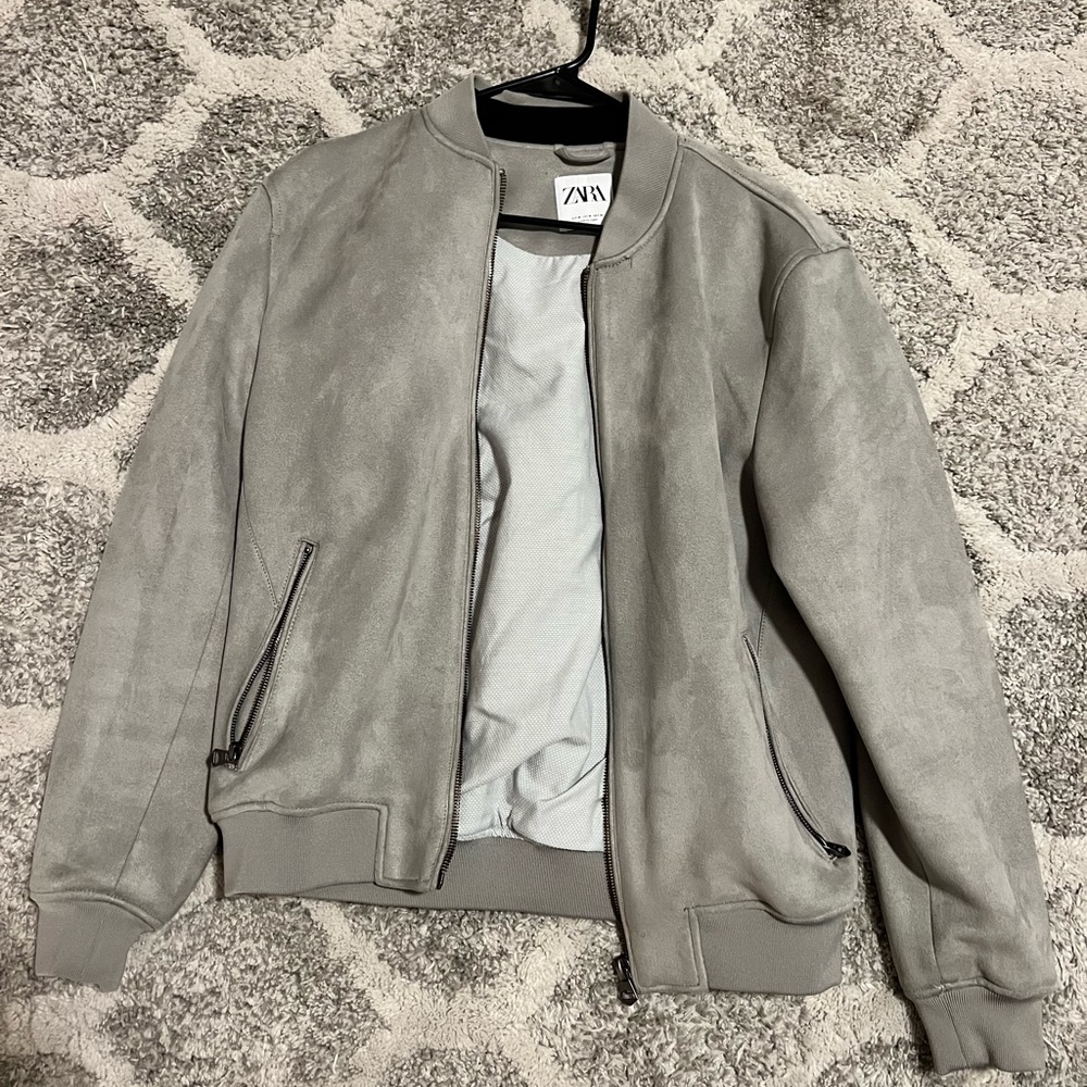 Medium Suede Zara Bomber Jacket